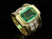 Colombian emerald and diamond ring, circa 1970 hatton garden