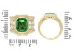 Colombian emerald and diamond ring, circa 1970. Hatton Garden