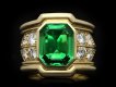 Colombian emerald and diamond ring, circa 1970. Hatton Garden