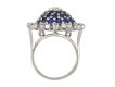 Gubelin sapphire and diamond bombé cocktail ring hatton garden