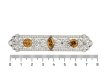 Art Deco fancy colour diamond brooch, circa 1930 hatton garden