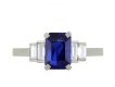 Royal Blue Burmese sapphire and diamond ring hatton garden
