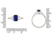 Royal Blue Burmese sapphire and diamond ring hatton garden