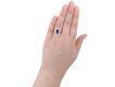 Royal Blue Burmese sapphire and diamond ring hatton garden