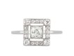 Diamond cluster ring, American, circa 1945 hatton garden
