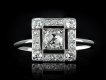 Diamond cluster ring, American, circa 1945 hatton garden
