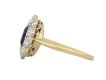 Edwardian sapphire and diamond coronet cluster ring Hatton garden