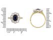 Edwardian sapphire and diamond coronet cluster ring Hatton garden