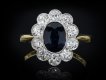 Edwardian sapphire and diamond coronet cluster ring Hatton gardenEdwardian sapphire and diamond coronet cluster ring Hatton garden