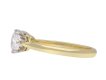 Diamond three stone ring, circa 1940. Hatton Garden