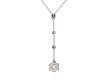 Edwardian diamond cluster pendant, circa 1915. Hatton Garden