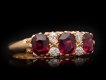 Ruby and diamond seven stone ring, English, 1911. Hatton Garden