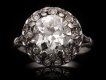 Old mine diamond cluster ring, circa 1915. Hatton Garden