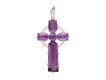 Amethyst and diamond cross pendant, circa 1920. Hatton Garden