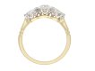 Edwardian diamond three stone ring, circa 1910. Hatton Garden
