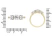 Edwardian diamond three stone ring, circa 1910. Hatton Garden