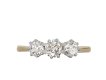 Edwardian diamond three stone ring, circa 1910 Hatton garden