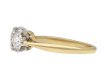 Edwardian diamond three stone ring, circa 1910. Hatton Garden
