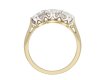 Edwardian diamond three stone ring, circa 1910. Hatton Garden