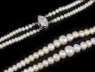 Marcus & Co. natural pearl and diamond necklace Hatton Garden