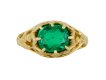 Belle Époque Colombian emerald solitaire ring, French, circa 1895. Hatton Garden