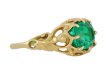 Belle Époque Colombian emerald solitaire ring, French, circa 1895. Hatton Garden