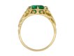 Belle Époque Colombian emerald solitaire ring, French, circa 1895. Hatton Garden