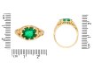 Belle Époque Colombian emerald solitaire ring, French, circa 1895. Hatton Garden