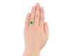 Belle Époque Colombian emerald solitaire ring, French, circa 1895. Hatton Garden