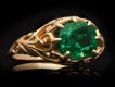 Belle Époque Colombian emerald solitaire ring, French, circa 1895. Hatton Garden