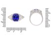Burmese sapphire and diamond cluster ring, circa 1925. Hatton Garden