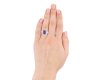 Burmese sapphire and diamond cluster ring, circa 1925. Hatton Garden