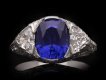 Burmese sapphire and diamond cluster ring, circa 1925. Hatton Garden