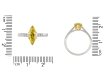 Fancy deep yellow marquise diamond ring Hatton Garden