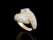 Cartier diamond crossover ring, French, circa 1970. Hatton Garden