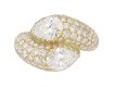 Cartier diamond crossover ring, French, circa 1970. Hatton Garden