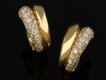 Cartier diamond hoop earrings, French, circa 1960 hatton garden