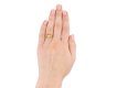 Diamond solitaire carved ring, circa 1880. Hatton Garden