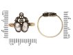 Georgian diamond double heart ring, circa 1790.