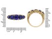 Victorian sapphire five stone ring, circa 1890. Hatton Garden