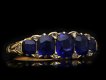 Victorian sapphire five stone ring, circa 1890. Hatton Garden