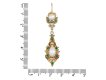 Georgian pearl, emerald and diamond drop earrings hatton garden