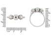 Old cut diamond three stone ring, circa 1950 hatton garden