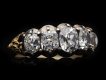 Victorian diamond five stone ring, circa 1880. Hatton Garden