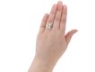 Art Deco step cut diamond flanked solitaire ring hatton garden