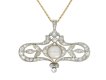 Natural Pearl and Diamond pendant, circa 1915 hatton garden