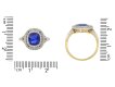 Burmese sapphire and diamond cluster ring hatton garden