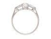 Art Deco diamond two stone cluster ring, circa 1925. Hatton Garden