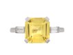 Yellow Ceylon sapphire and diamond ring circa 1925 hatton garden