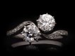 Edwardian diamond crossover ring, circa 1915. Hatton Garden